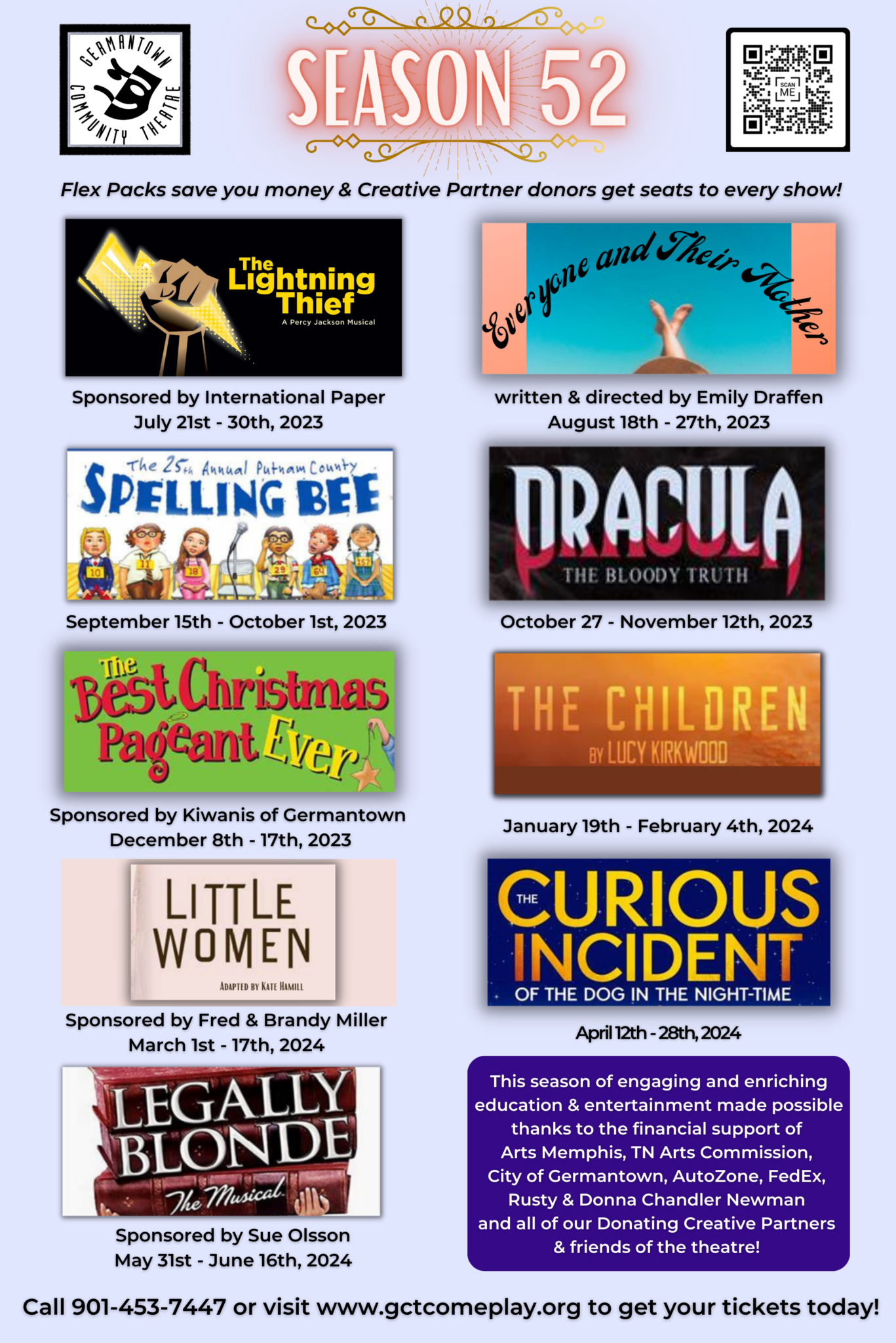 Season 52 - Germantown Community Theatre